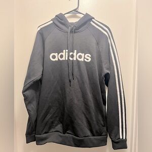 Adidas Men's Black Hoodie, Size Large